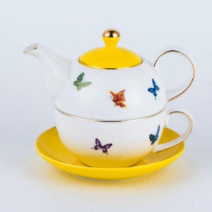 Teiera con Tazza Farfalla o Fiore